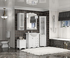 Opadiris Зеркало для ванной Клио 70 белый матовый – фотография-2