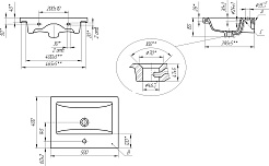 Misty Тумба с раковиной Енисей 50 белая – фотография-9