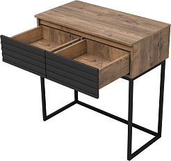 Brevita Консоль Dakota 80 черный кварц/дуб галифакс олово – фотография-4