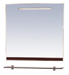 Misty Зеркало для ванной Джулия 85 коричневое – фотография-1