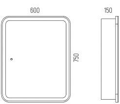 Corozo Зеркальный шкаф Алабама 60/С – фотография-5
