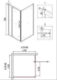 Niagara Душевой уголок Nova NG-6601-08 – фотография-2