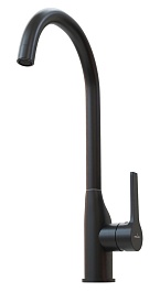 Mixline Смеситель для кухни 35k ML23-032 "Round Black" чёрный – фотография-2