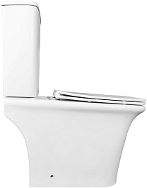 Azario Унитаз-компакт Avero AZ-3121 безободковый с бачком с сиденьем микролифт белый – фотография-3