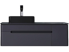 Jorno Тумба под раковину Shine 120 с МФУ подвесная антрацит Shi.01.120-M/P/A