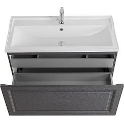 Cezares Тумба с раковиной Giubileo 100 подвесная титан – фотография-6