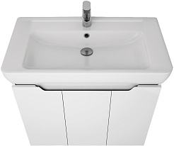 Dreja Тумба с раковиной Q Plus (D) 80 белая – фотография-4