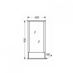 СанТа Мебель для ванной Верона 45 подвесная – фотография-7