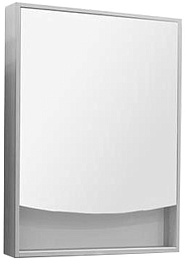 Акватон Мебель для ванной "Инфинити 65" белая, зеркало-шкаф – фотография-4