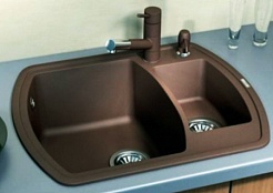 Florentina Мойка гранитная Нире 630 К коричневый – фотография-2