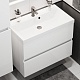 Водолей Тумба под раковину Бест 90 подвесная белая – фотография-14