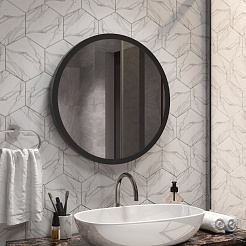 Continent Зеркало Infiniti Black Led 600 – фотография-12