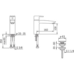 Oras Смеситель Cubista 2805F для раковины – фотография-6