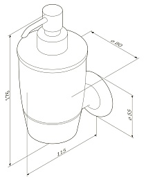 Am.Pm Диспенсер для жидкого мыла Like A8036900 – фотография-3