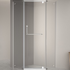 RGW Душевой уголок Passage PA-081 80x80 профиль хром стекло прозрачное – фотография-1