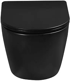 Ceruttispa Унитаз подвесной Sella Aria Tornado MB CT9530 черный матовый – фотография-1