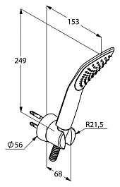 Kludi Душевой гарнитур "Fizz 6765005-006765005-00" – фотография-2