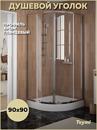 Teymi Душевой уголок Lina 90х90 с поддоном T00503 – фотография-2