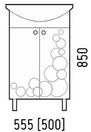 Corozo Тумба с раковиной Орфей 55 – фотография-2