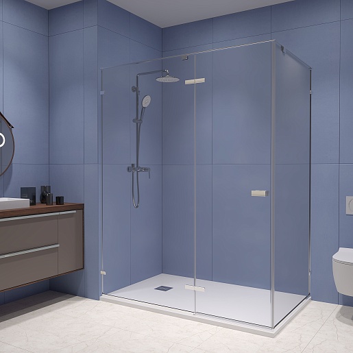 RGW Душевой уголок Stilvoll SV-040 120x80 профиль хром стекло прозрачное – фотография-2