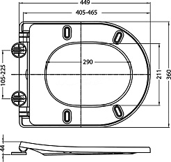 BelBagno Унитаз напольный Sfera-r BB2141CPR/BB2031SC – фотография-4