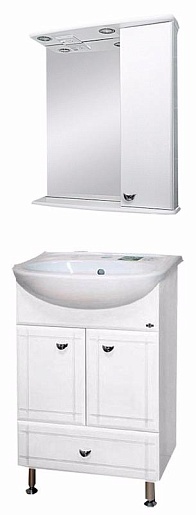 Misty Мебель для ванной Уют 50 R с нижним ящиком белая – фото, картинка, фотография-1