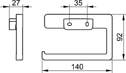Keuco Держатель туалетной бумаги Collection Moll 12762 хром – фотография-2