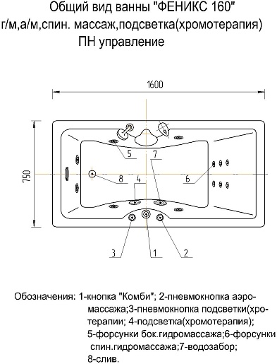 Aquatek Акриловая ванна Феникс 160x75 R с экраном – фотография-6