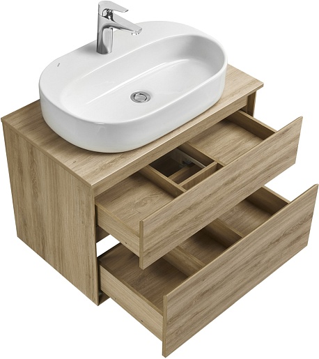 Акватон Мебель для ванной Либерти 75 Одри Round дуб эльвезия – картинка-3