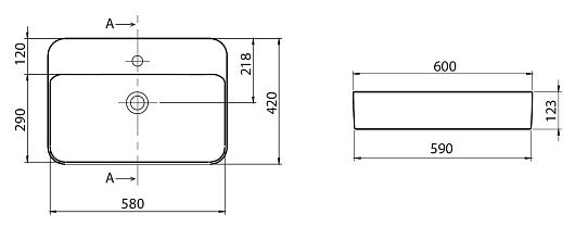 Allen Brau Мебельная накладная раковина Liberty 60 4.32013.20 белый – фотография-6