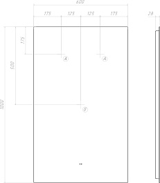 Vigo Мебель для ванной Milos 600-1-0 белая матовая – фотография-19