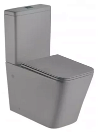 WeltWasser Унитаз компакт GELBACH 011 ST MT-GR серый матовый – фотография-1