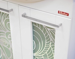 Sanflor Мебель для ванной Валлетта 80 L зеркальный узор – фотография-3