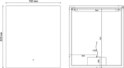 Grossman Зеркало Pragma-норма 70x80 – фотография-3