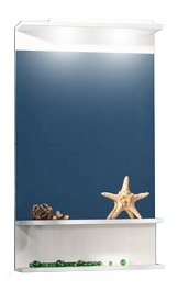 Бриклаер Зеркало для ванной Чили / Куба 55 светлая лиственница – фотография-1