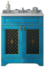 Misty Мебель для ванной Ницца 70 бирюзовая патина – фотография-4