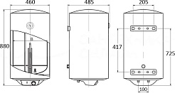 Ballu Накопительный водонагреватель Shell BWH/S 100 – фотография-2