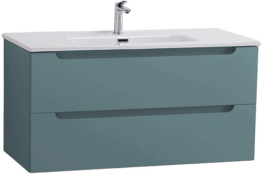 BelBagno Тумба под раковину Etna 100 подвесная голубая матовая – картинка-3