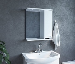 Mixline Зеркало-шкаф Этьен 60 R белый – фотография-3