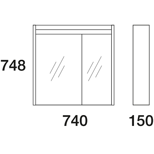  Мебель для ванной комнаты Карино 80 – картинка-5