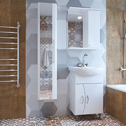 Mixline Мебель для ванной Эталон 52 R белая – фотография-2