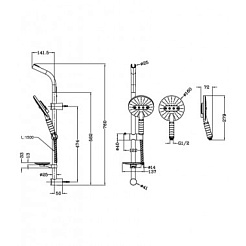 Lemark Душевой гарнитур LM8072C – фотография-2