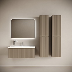 Sancos Тумба под раковину Code 100 c одним ящиком серо-бежевая – фотография-5