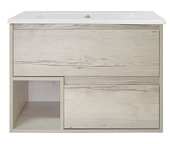 Misty Тумба для умывальника Дунай 75 дуб белый – фотография-1
