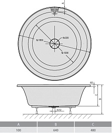 Alpen Акриловая ванна Oblo 165 – фотография-3