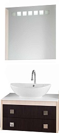 Водолей Мебель для ванной "Сильвия 75" венге/дуб – фотография-1