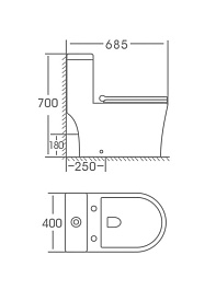 Stella Polare Унитаз-моноблок напольный Толедо KN6291000 – фотография-3