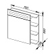 Aquanet Зеркальный шкаф "Адель 80" – картинка-7