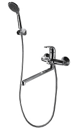 Bravat Смеситель для вынны с душем Fit F6135188CP-LB-RUS хром – фотография-1