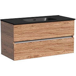 Sancos Тумба с раковиной Urban 100 дуб чарльстон раковина Element 101 CN7003MB – фотография-1